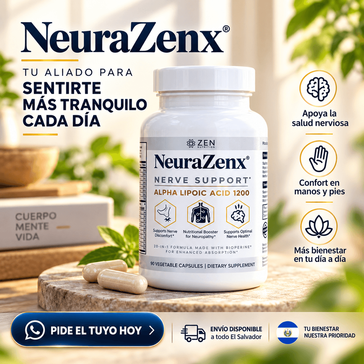 PROMO 2x1 | NeuraZenx™ – Soporte y Cuidado para el Sistema Nervioso