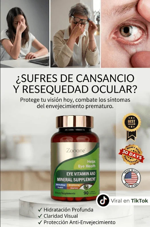 Zooone™ l Nutrición ocular diaria para ver nítido y sin cansancio - 100% Natural