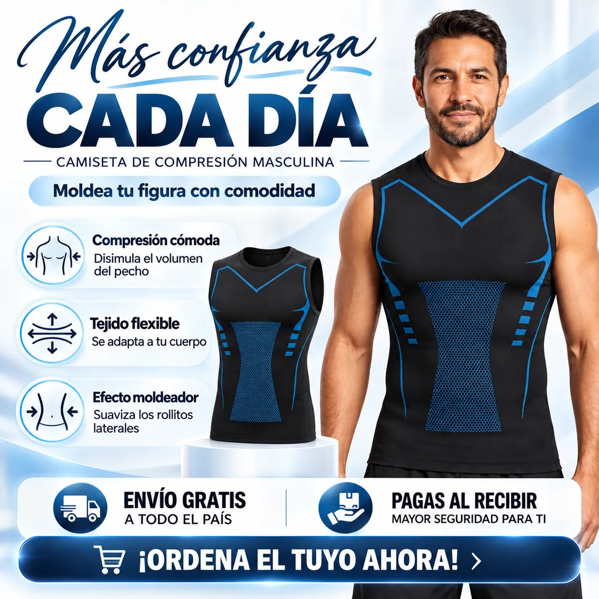 Camiseta Moldadora: Discreción y firmeza bajo tu ropa.