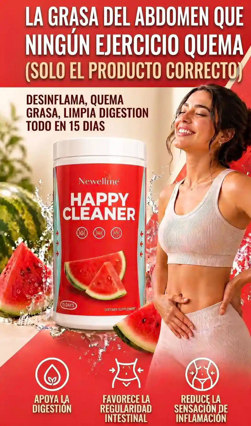 Happy Cleaner - Desinflama Tu Abdomen Y Sientete Mas Liviana En Menos De 15 Dias