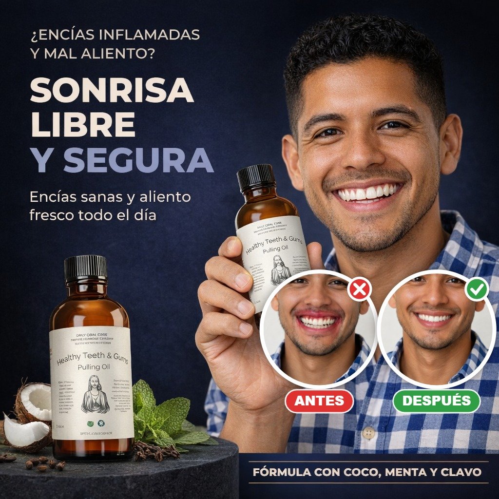 Healthy Teeth & Gums: Adiós Encías Sangrantes y Mal Aliento · Portada