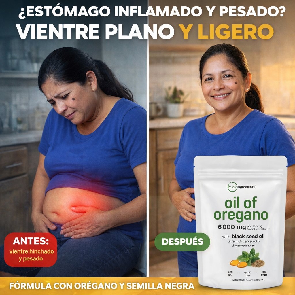 Microingredients Adiós Estómago Hinchado - Aceite de Orégano · Portada