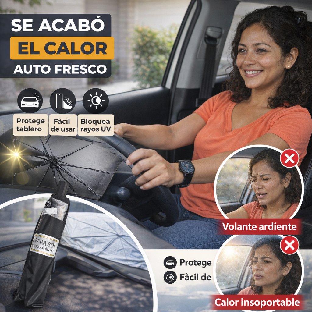 ParaSol Auto: Adiós al Volante que Quema · Portada
