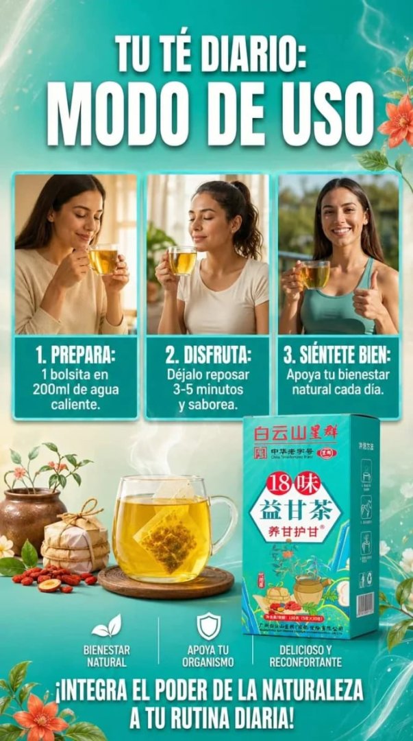 Té 18 flavors: Ligereza Natural Cada Día · Dolor vs. solución