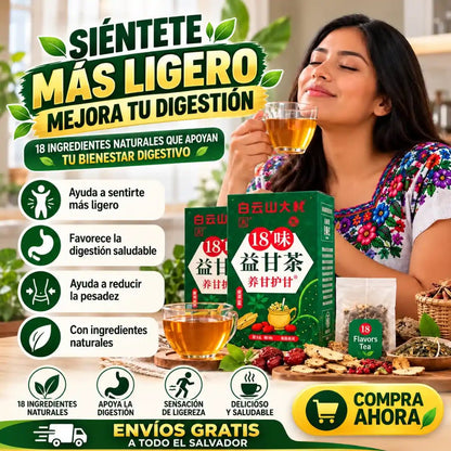 Té 18 flavors: Ligereza Natural Cada Día · Portada