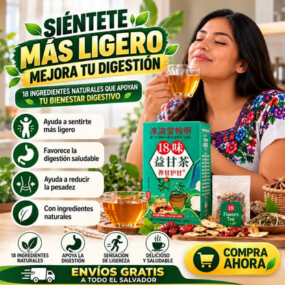 Té 18 flavors: Ligereza Natural Cada Día · Portada