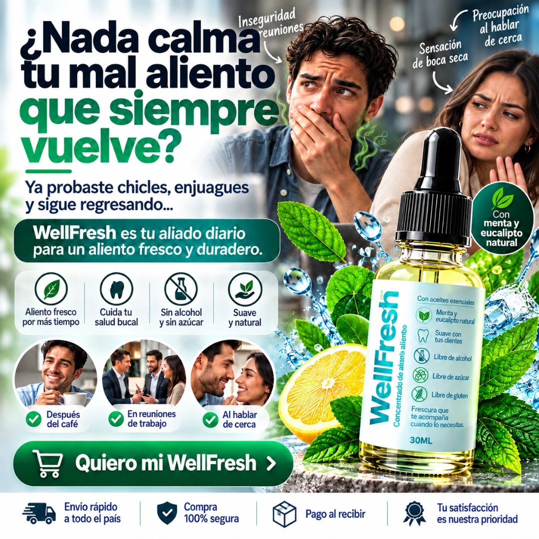 WellFresh: Cuando Nada Calma tu Mal Aliento que Siempre Vuelve · Portada